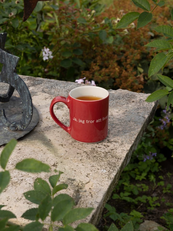 Astrid Lindgren mok, ja, jag tror att livets…, Zweedse tekst Design House Stockholm