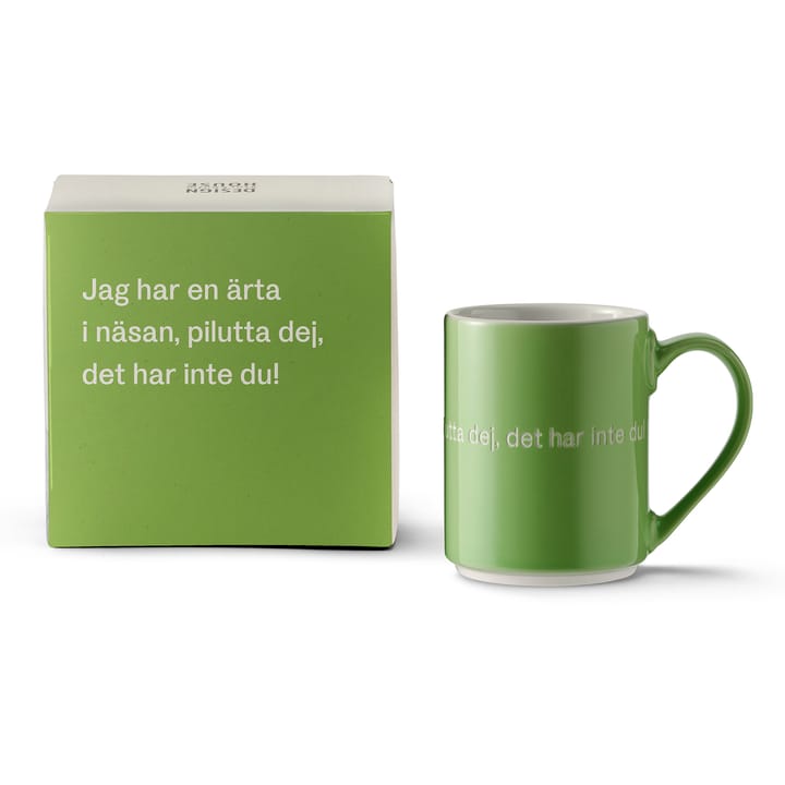 Astrid Lindgren mok, jag har en ärta i näsan… - Zweedse tekst - Design House Stockholm
