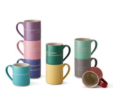 Astrid Lindgren mok - Oh yes, time flies - geel-Engels - Design House Stockholm