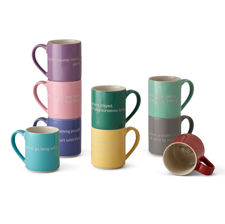 Astrid Lindgren mok - Oh yes, time flies - geel-Engels - Design House Stockholm