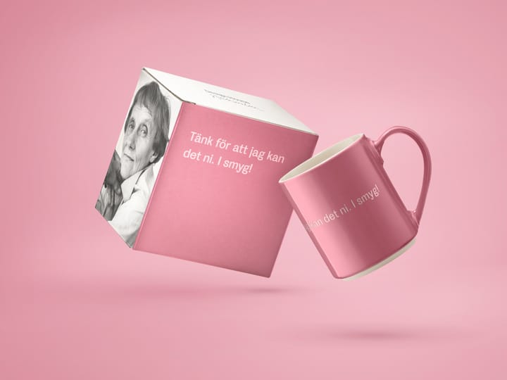 Astrid Lindgren mok, tänk för att jag kan…, Zweedse tekst Design House Stockholm