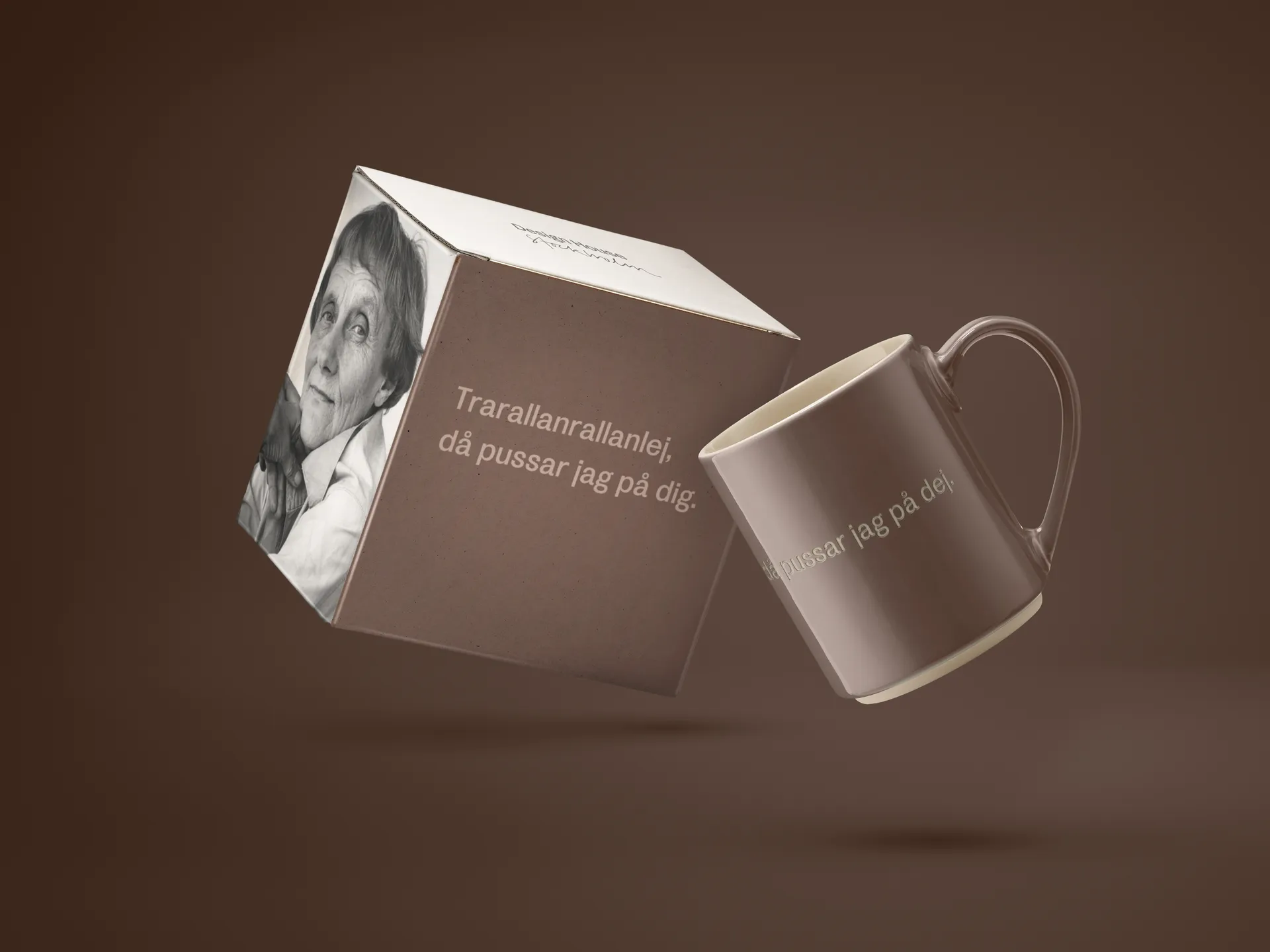 Astrid Lindgren mok, "Trarallanrallanlej", Zweedse tekst Design House Stockholm