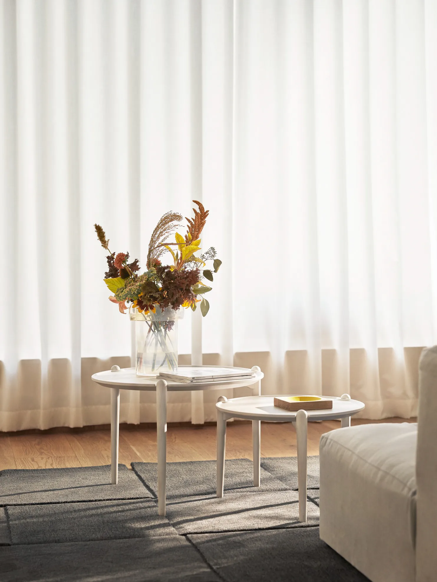 Basket vloerkleed, donkergrijs, 180x180 cm Design House Stockholm