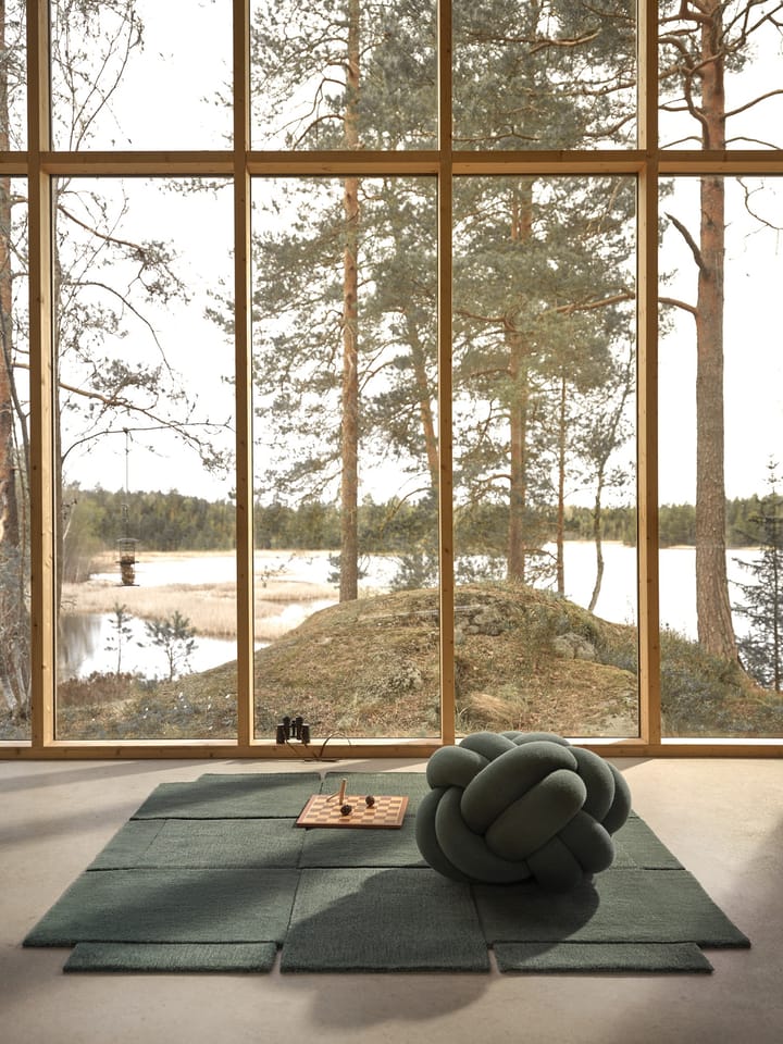 Basket vloerkleed, groen, 180x180 cm Design House Stockholm