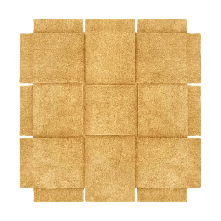 Basket vloerkleed yellow ochre - 180x180 cm - Design House Stockholm