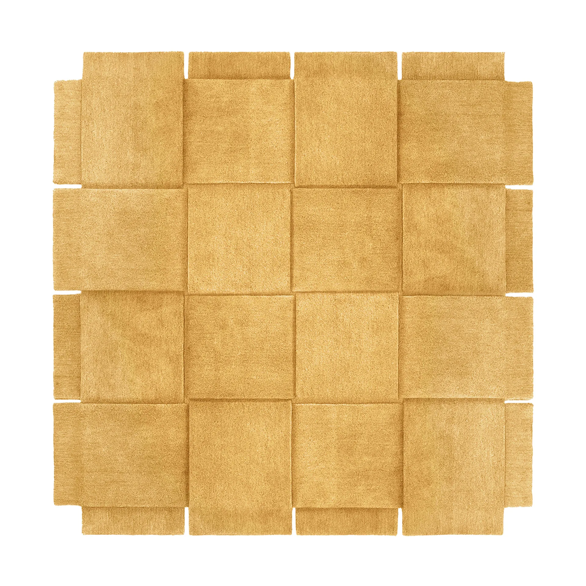 Basket vloerkleed yellow ochre, 245x245 cm Design House Stockholm