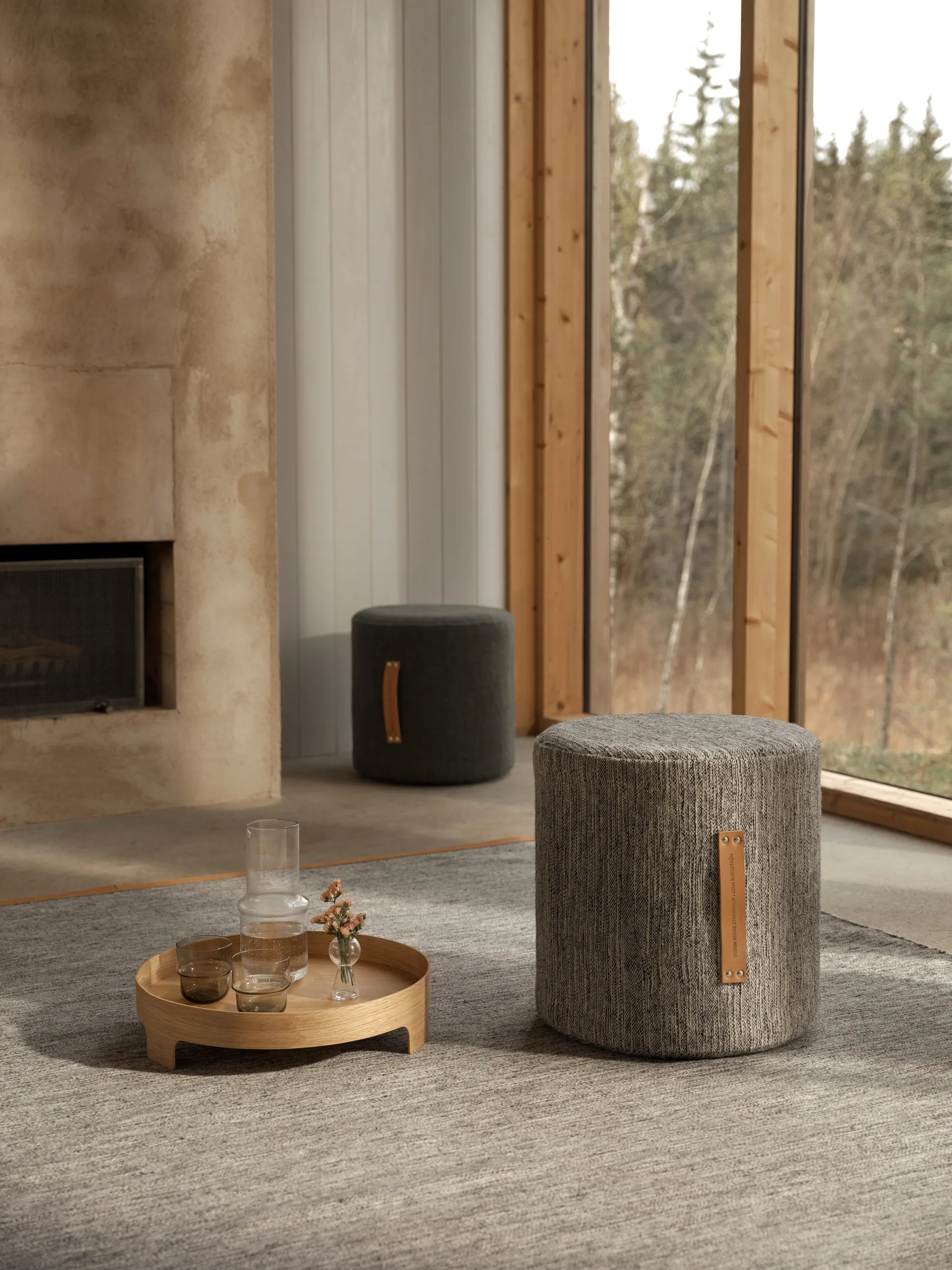 Björk tapijt groot lichtgrijs, 200 x 300 cm. Design House Stockholm