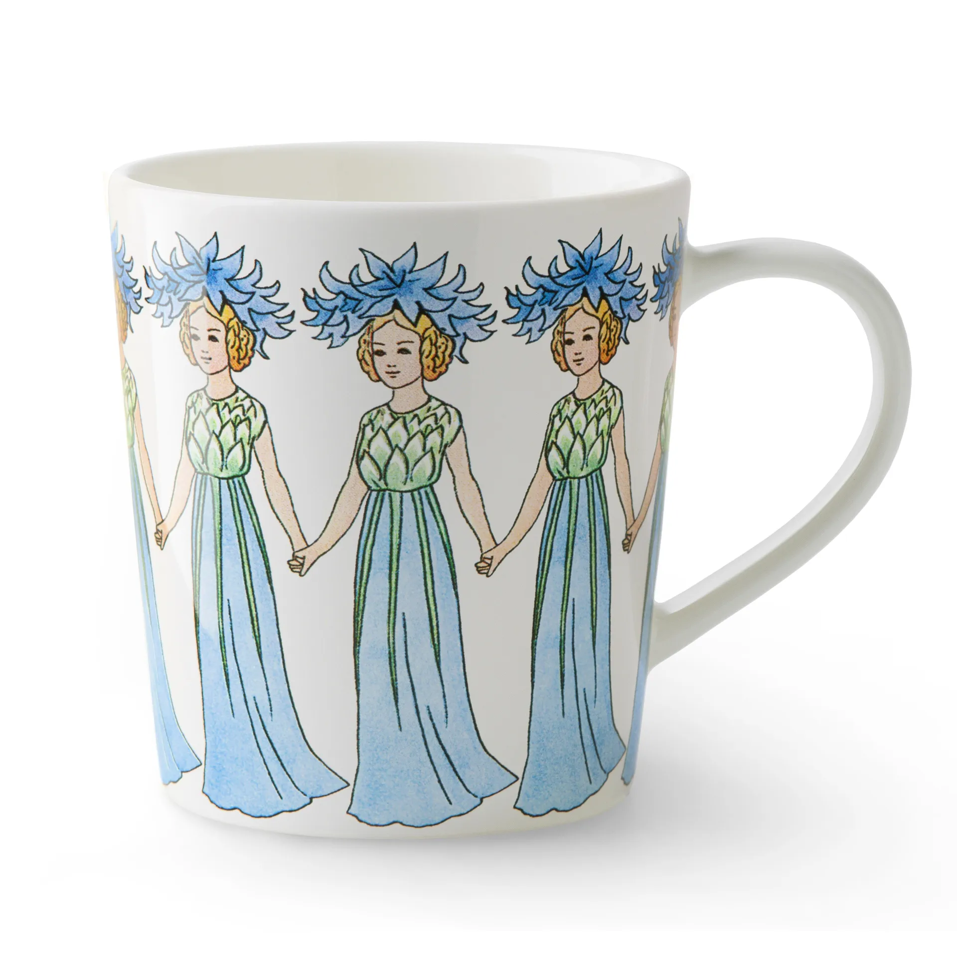 Blåklint mok met oor, 40 cl. Design House Stockholm