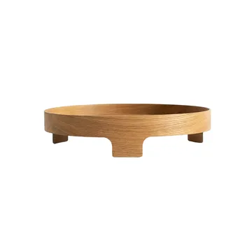 Bridge dienblad - Eikenhout, Ø42 cm - Design House Stockholm