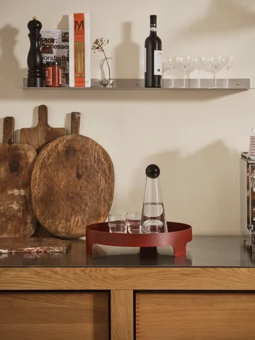 Bridge dienblad - Rood, Ø42 cm - Design House Stockholm