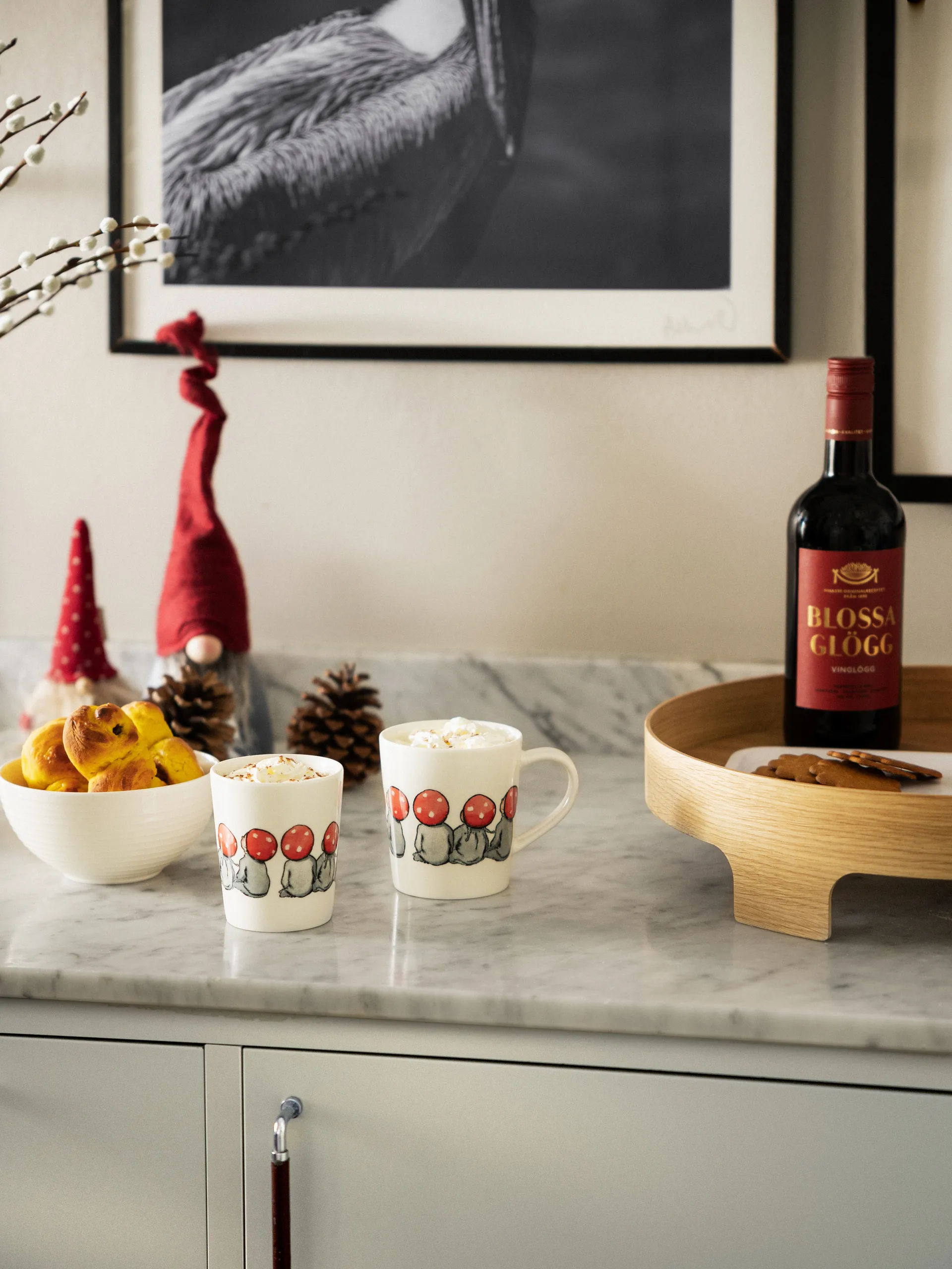 Children of the Forest mok met oor 40 cl, Wit Design House Stockholm