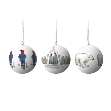 Elsa Beskow kerstballen 3-pack - King Winter - Design House Stockholm