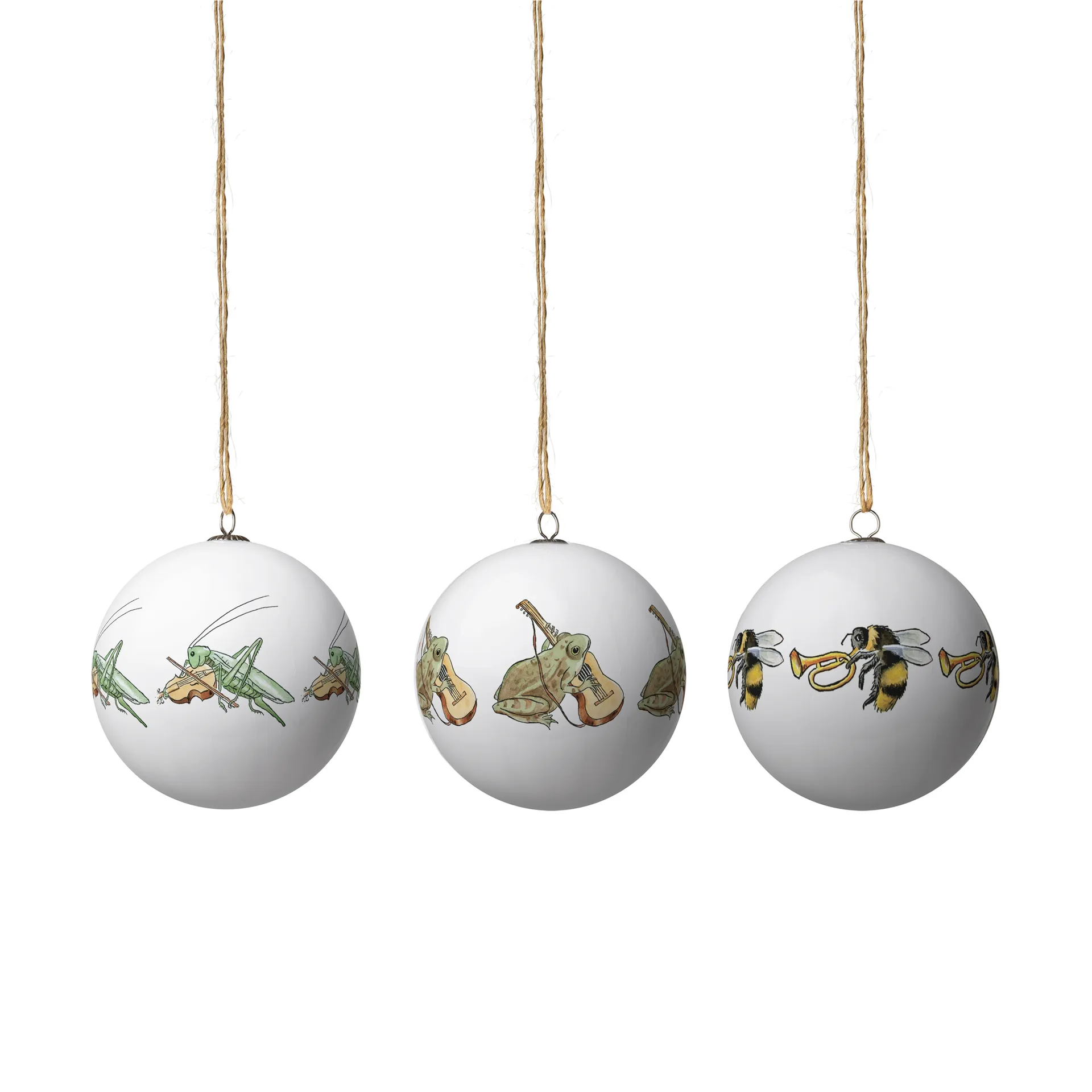 Elsa Beskow kerstballen 3-pack, Set no 9 Design House Stockholm