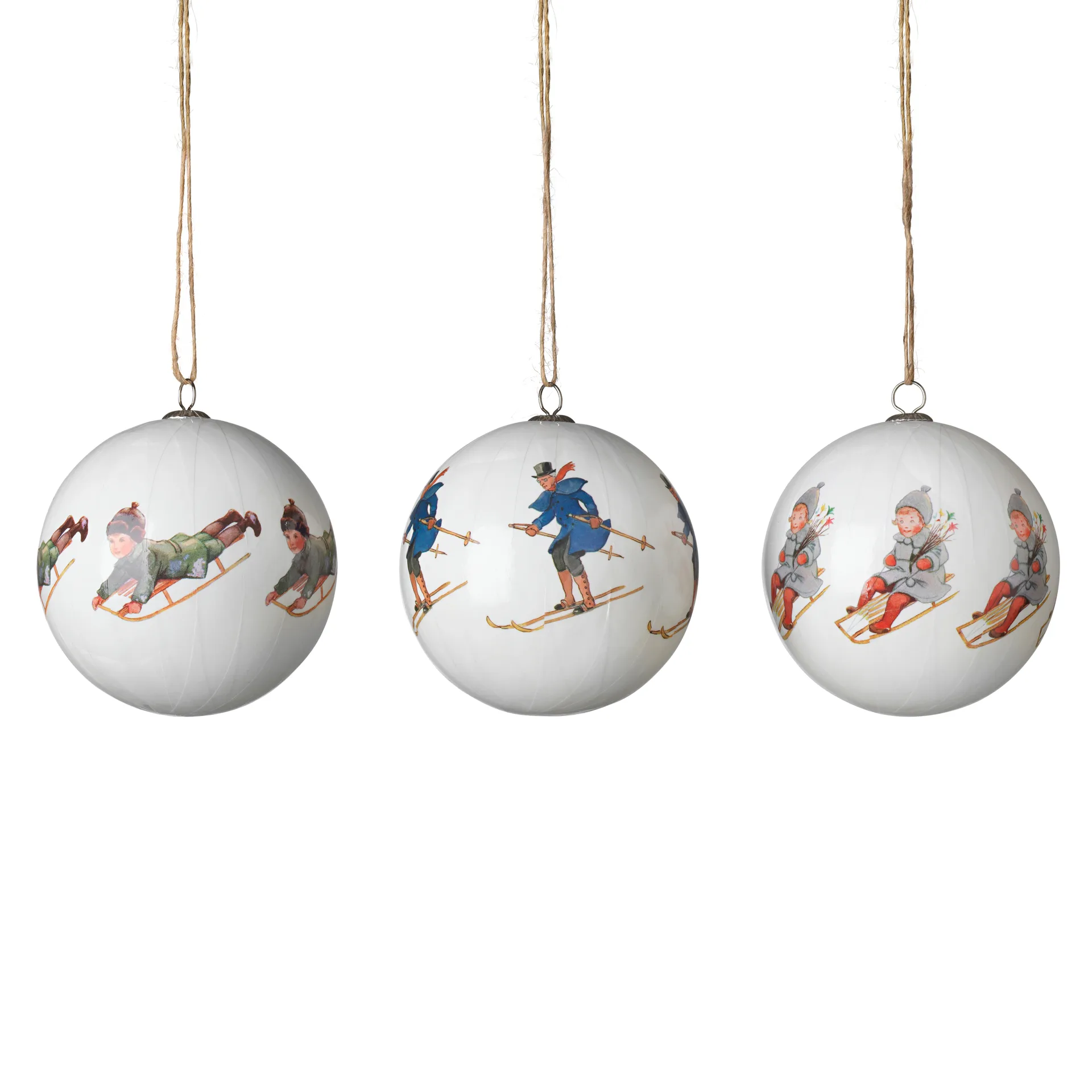 Elsa Beskow kerstballen 3-pack, Set Nr. 7 Design House Stockholm