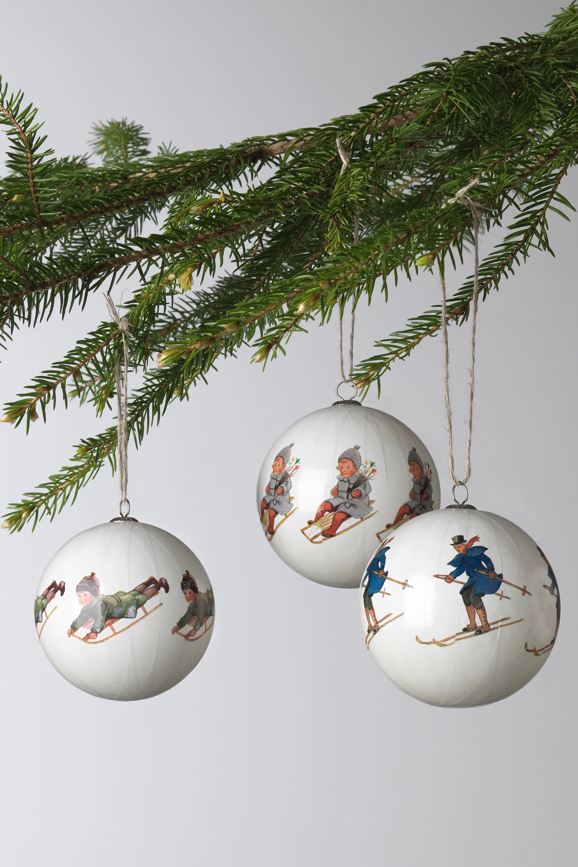 Elsa Beskow kerstballen 3-pack, Set Nr. 7 Design House Stockholm