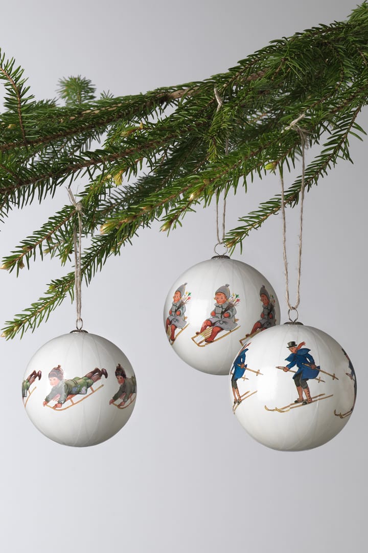 Elsa Beskow kerstballen 3-pack, Set Nr. 7 Design House Stockholm