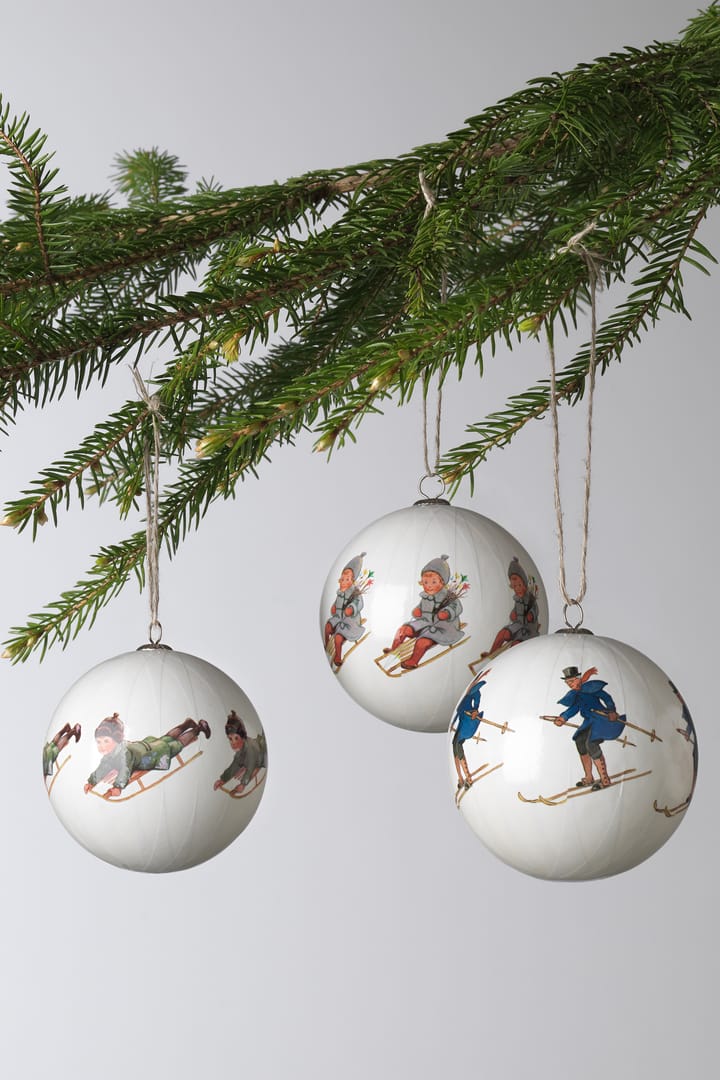 Elsa Beskow kerstballen 3-pack - Set Nr. 7 - Design House Stockholm