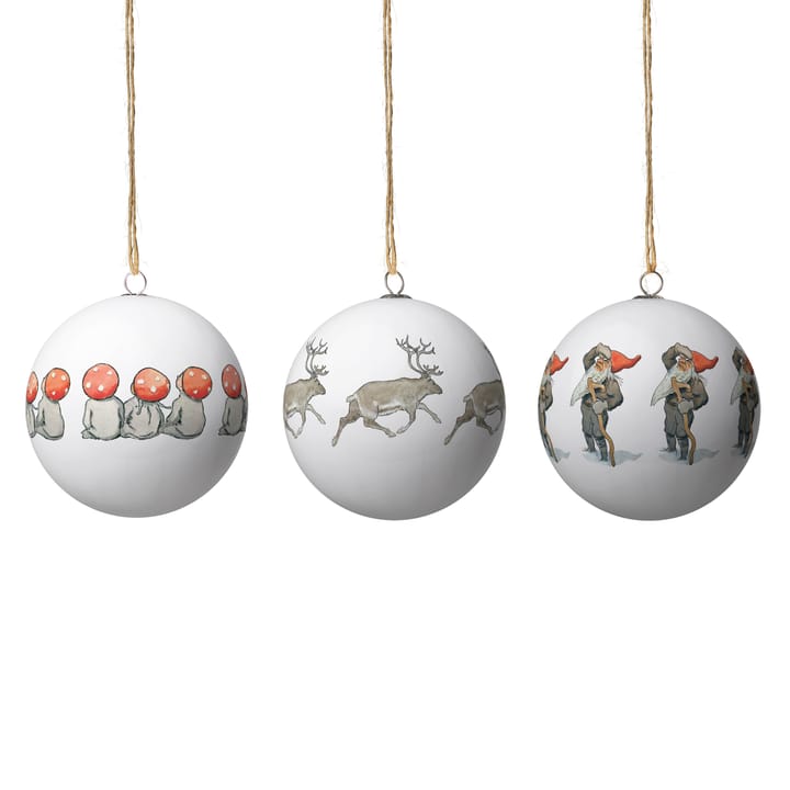 Elsa Beskow kerstballen 3-pack, Set Nr. 8 Design House Stockholm