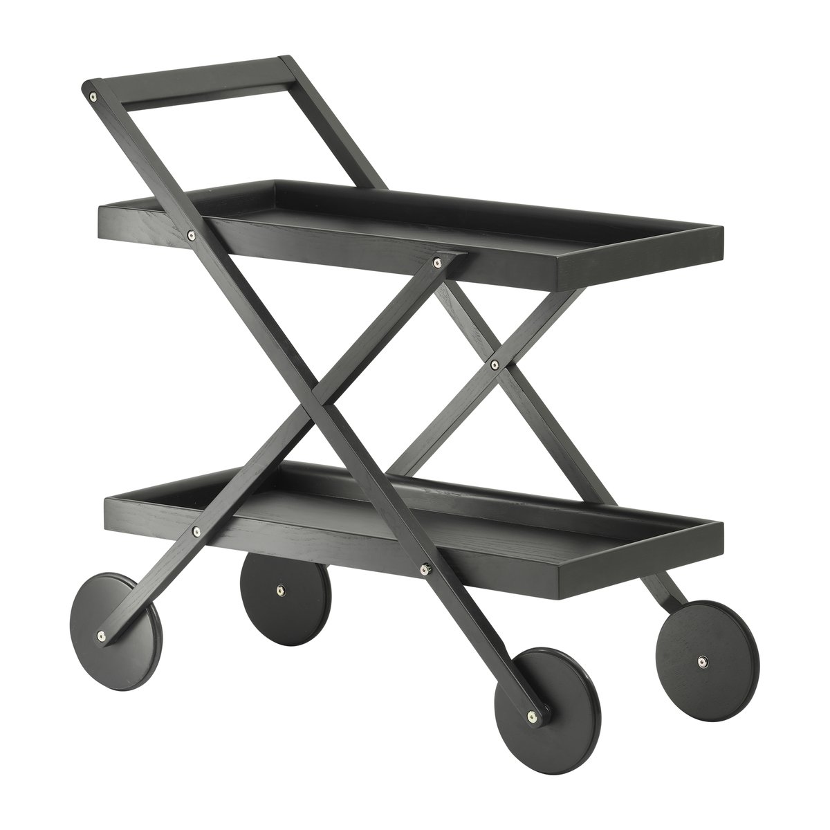 Design House Stockholm Exit serveertrolley Zwart | Scandinavisch Interieur | Serveerwagens | Zwart