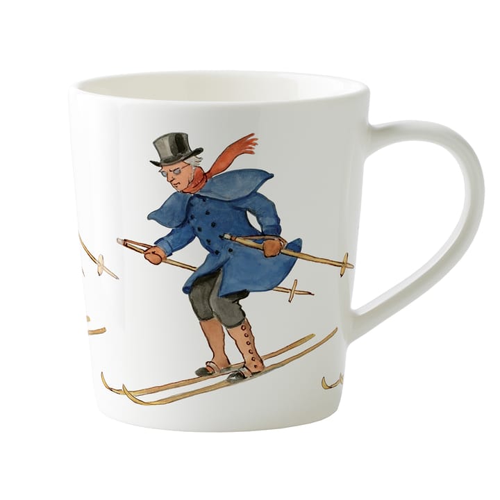 Farbror Blå is aan het skiën mok met oor - 40 cl - Design House Stockholm