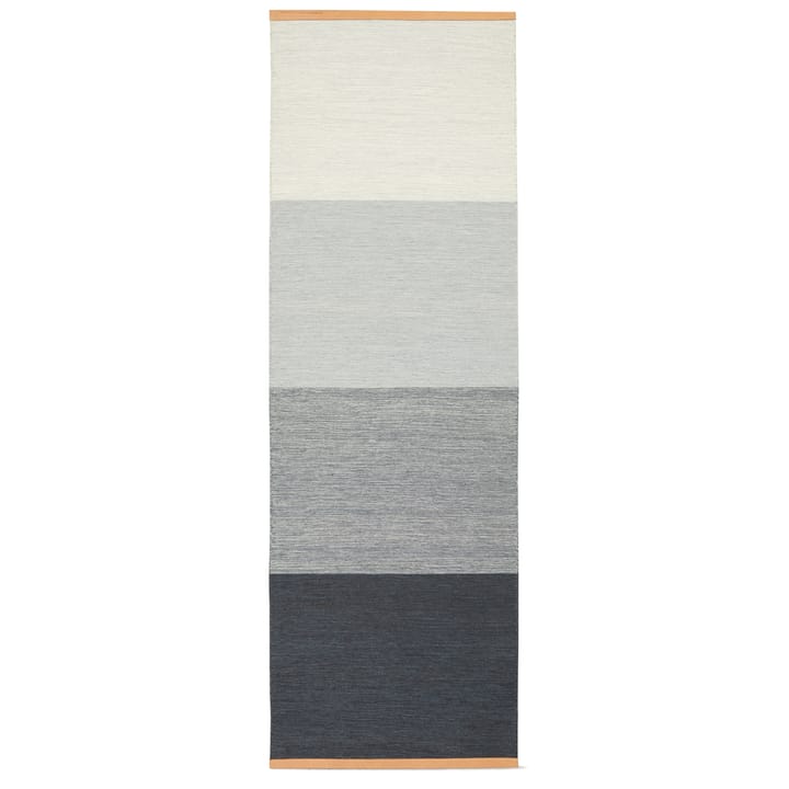 Fields vloerkleed 80 x 250 cm. - Blauw-grijs - Design House Stockholm