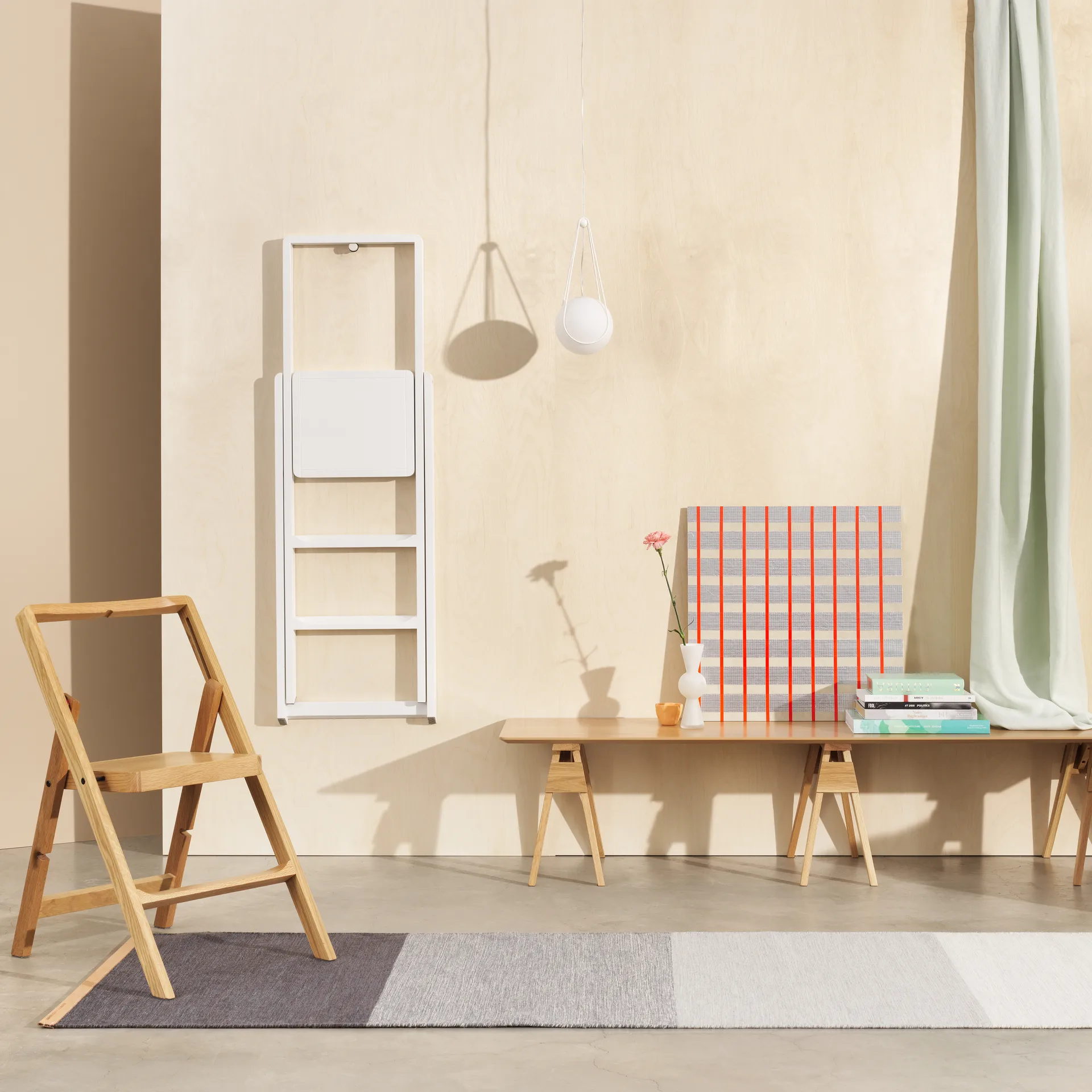 Fields vloerkleed 80 x 250 cm., Blauw-grijs Design House Stockholm