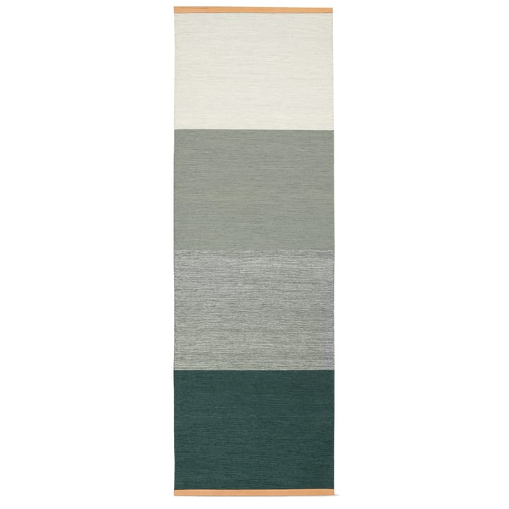 Fields vloerkleed 80 x 250 cm. - Groen-grijs - Design House Stockholm