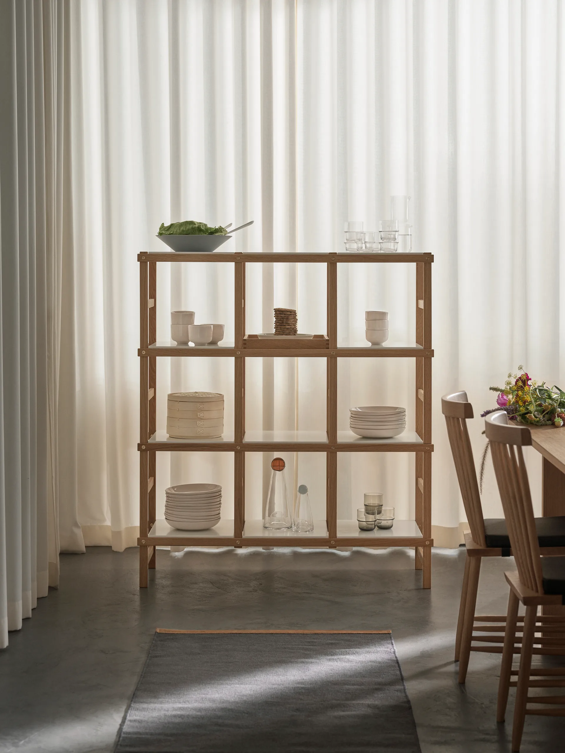Frame rek hoog, Eiken-wit Design House Stockholm