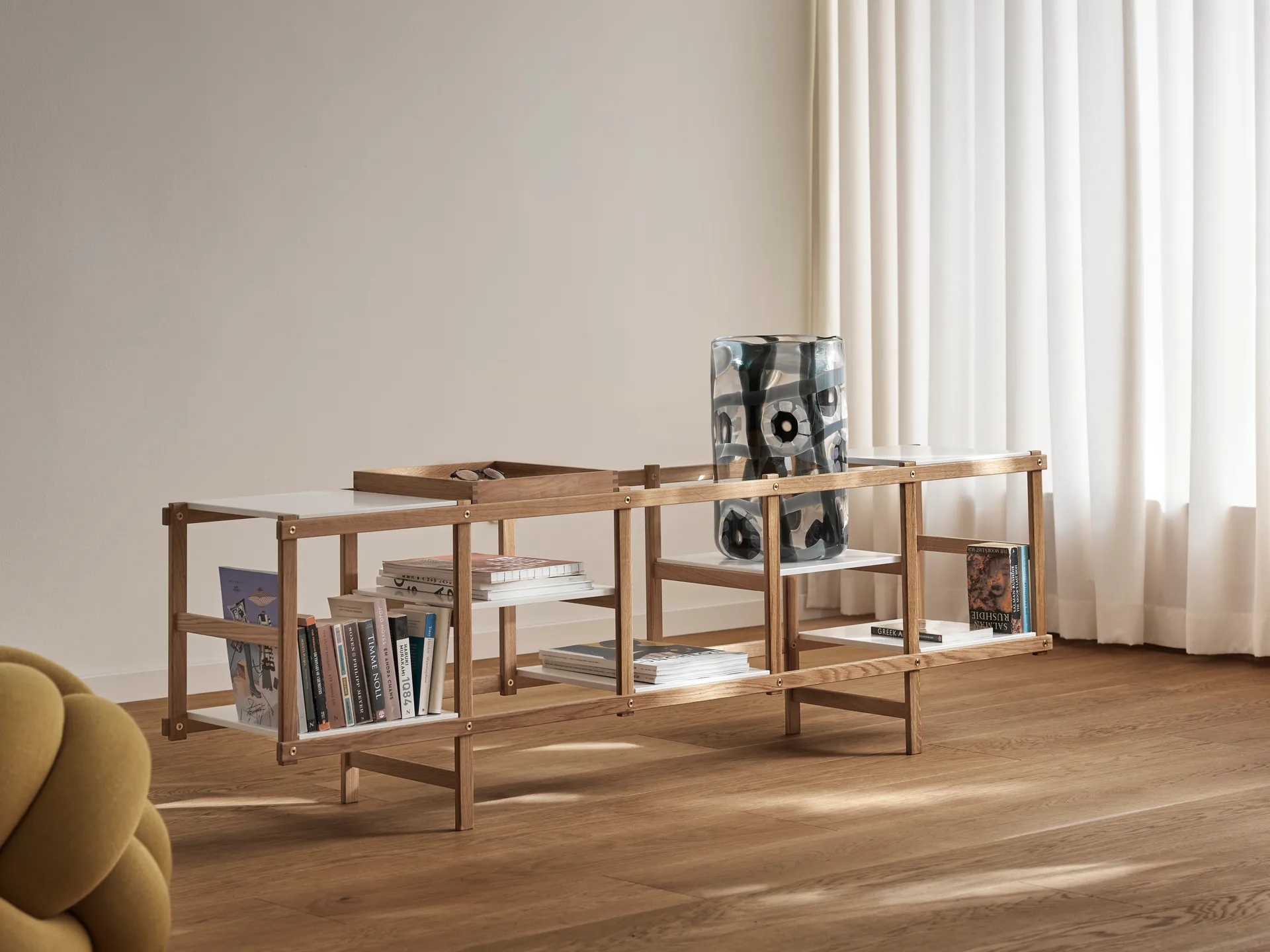 Frame rek laag, Eiken-wit Design House Stockholm