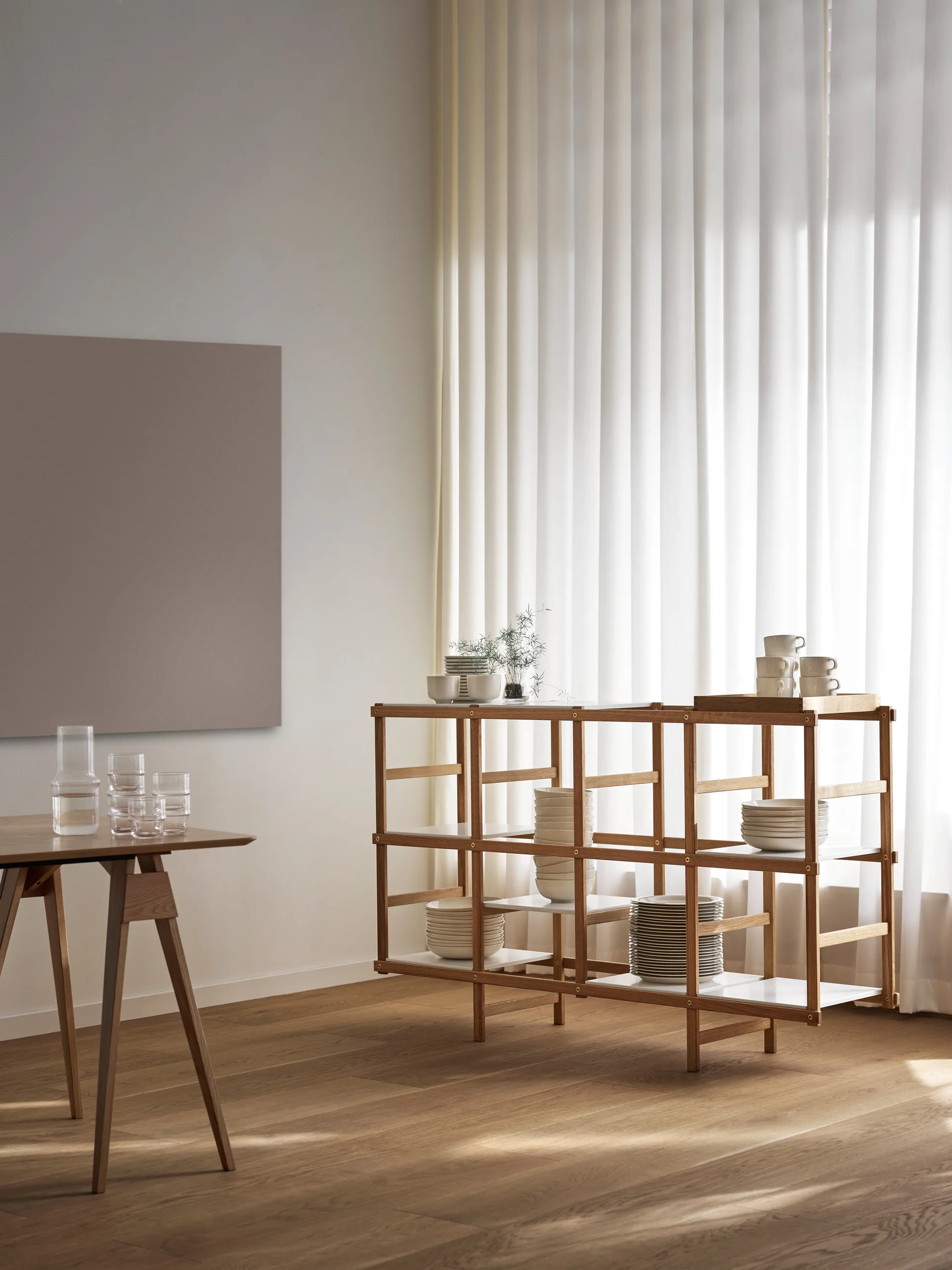 Frame rek M 154 cm, Eiken-wit Design House Stockholm