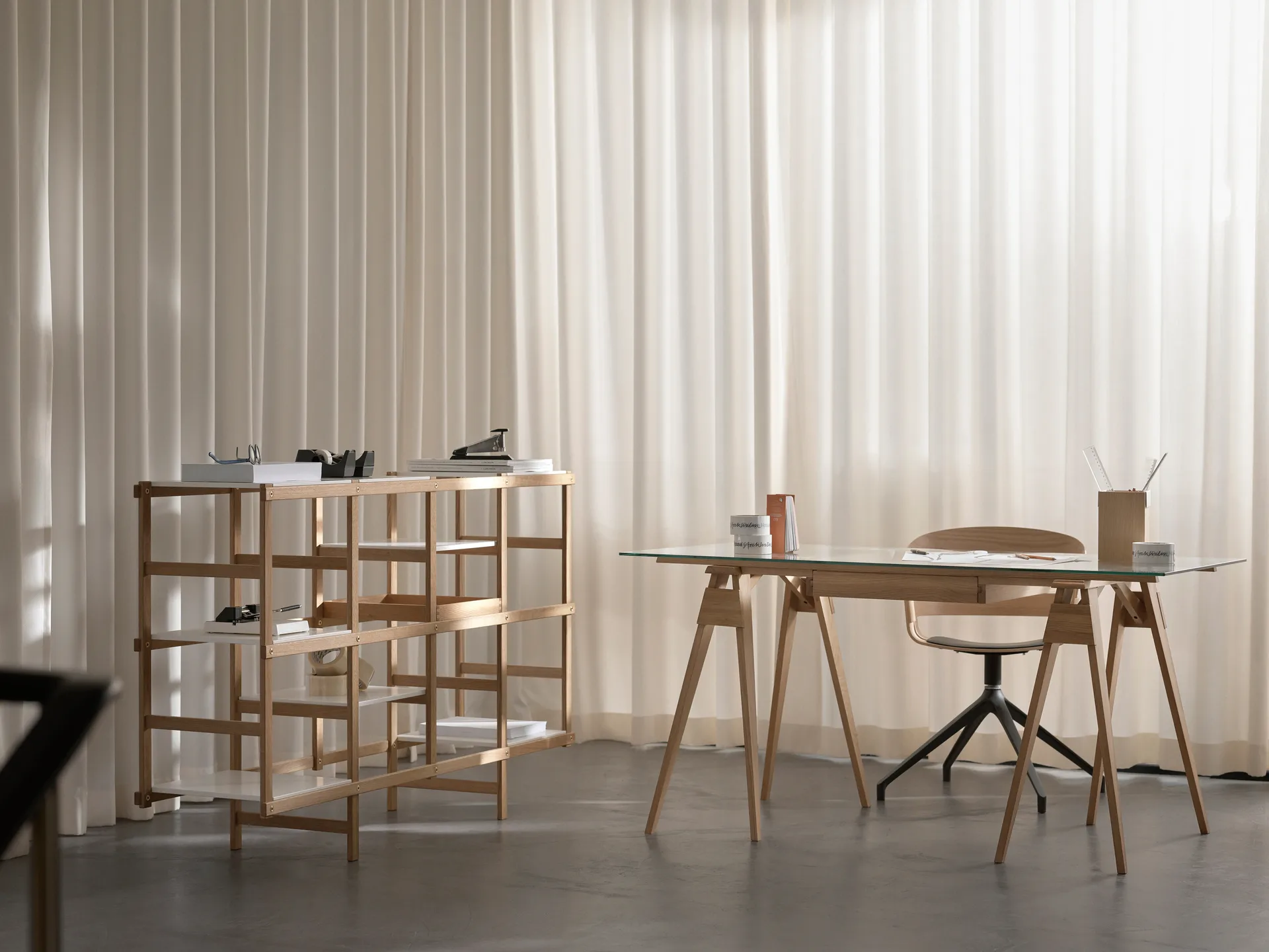 Frame wandplank M 154 cm, Eiken-wit Design House Stockholm