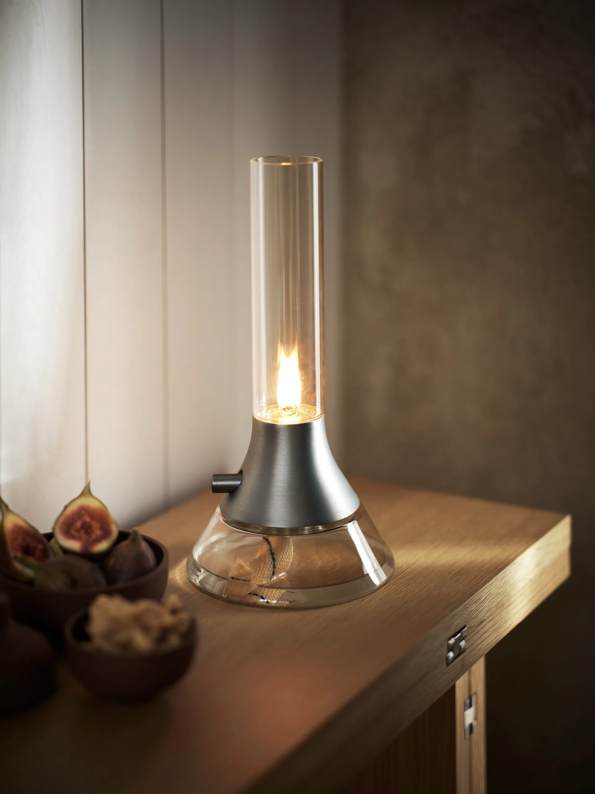 Fyr petroleumlamp 31 cm, Transparant-zilver Design House Stockholm