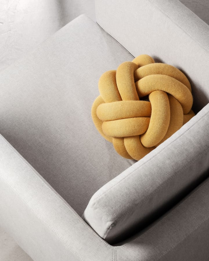 Knot kussen, geel Design House Stockholm