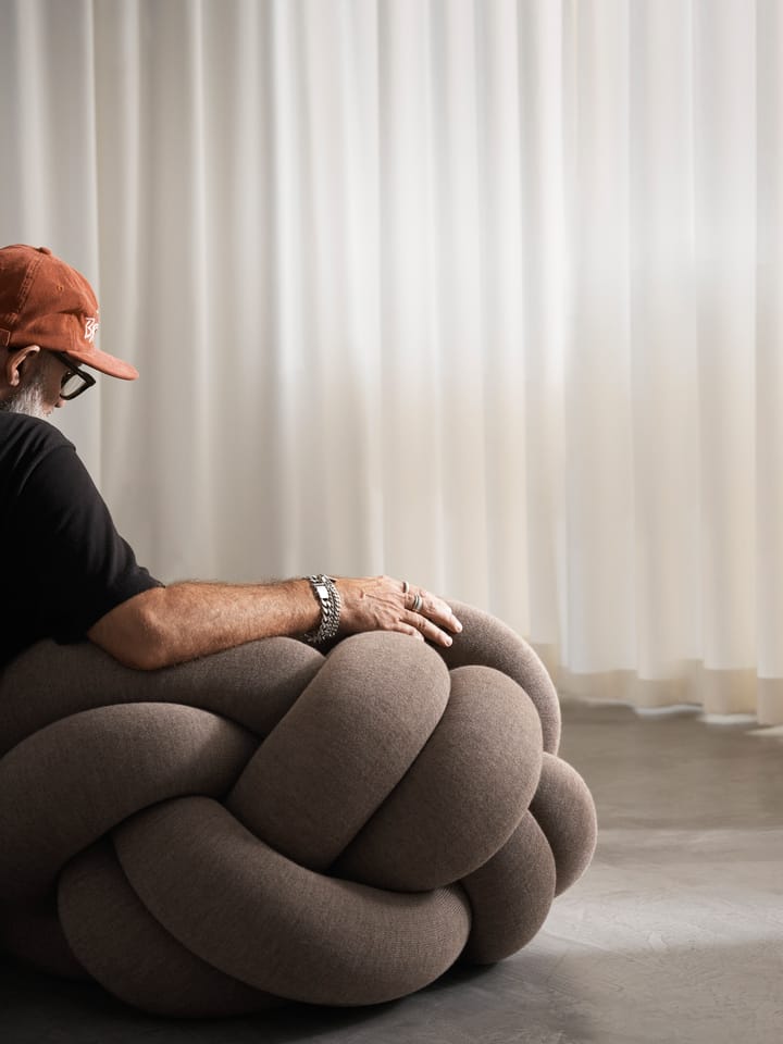 Knot kussen XL, Brown Design House Stockholm
