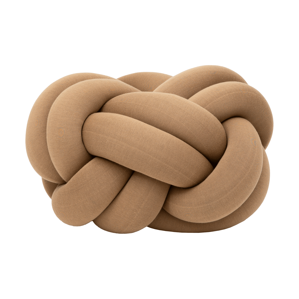 Design House Stockholm Knot kussen XL Camel | Scandinavisch Interieur | Poefs en hockers | Bruin