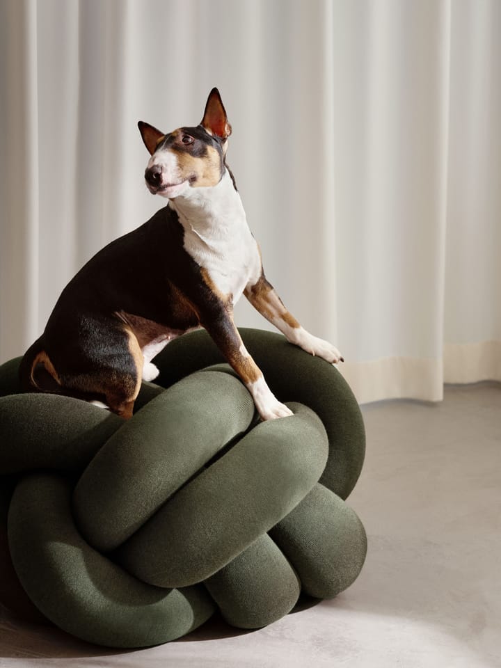 Knot kussen XL, Forest Green Design House Stockholm