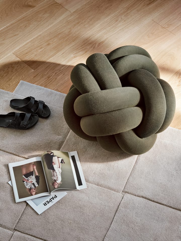 Knot kussen XL, Forest Green Design House Stockholm