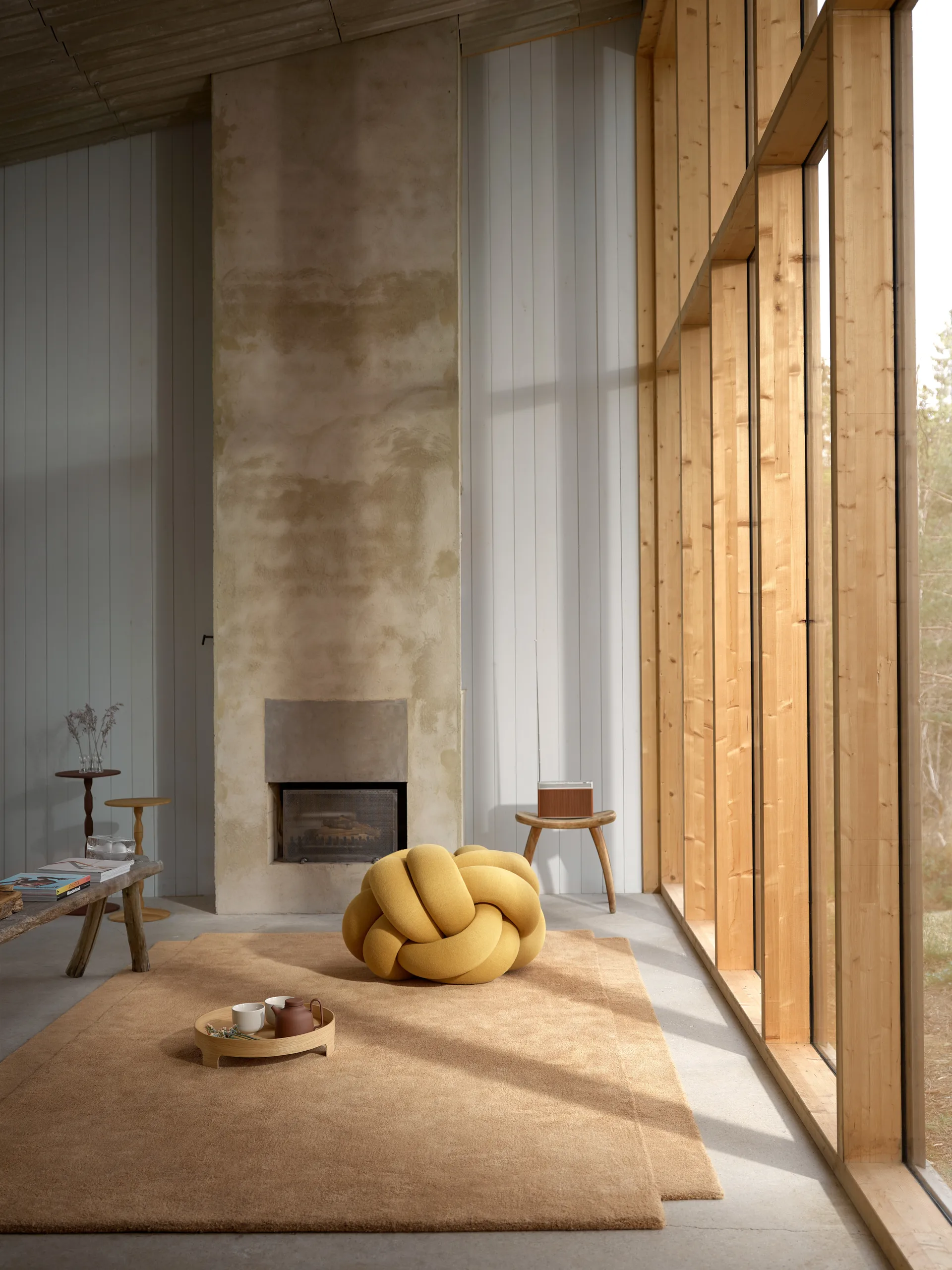 Knot kussen XL, Yellow Design House Stockholm