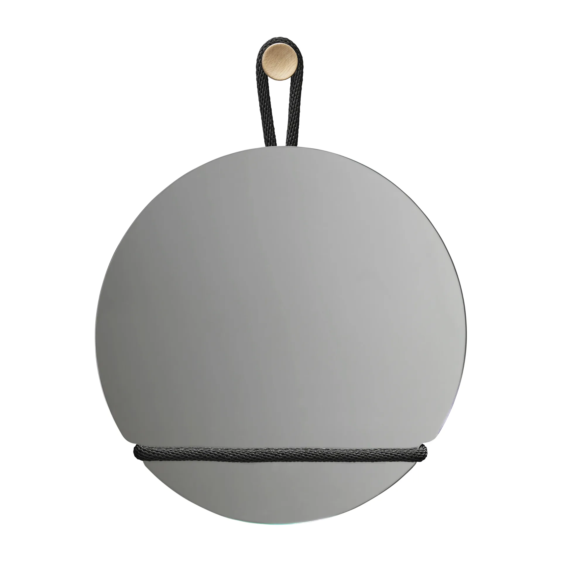 Lasso spiegel rond, Helder-zwart Design House Stockholm