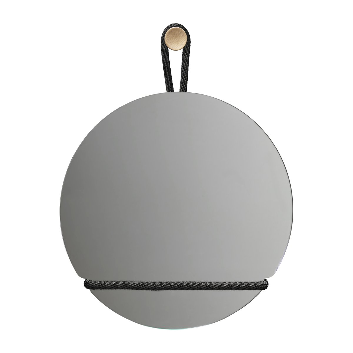 Design House Stockholm Lasso spiegel rond Helder-zwart