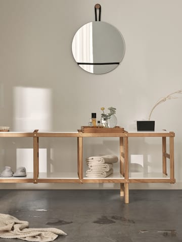 Lasso spiegel rond - Helder-zwart - Design House Stockholm