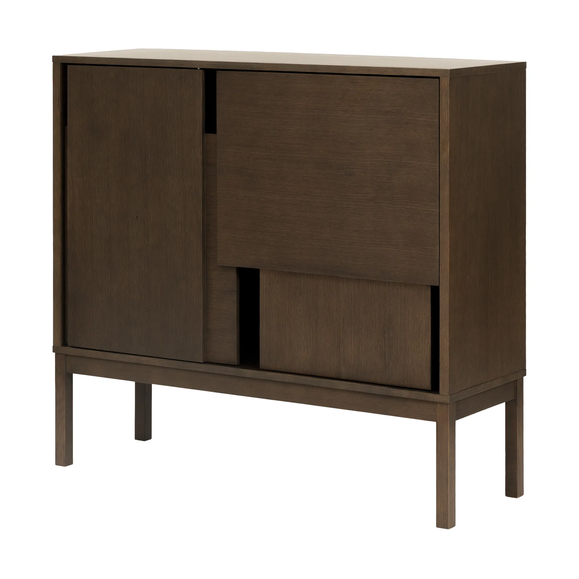 Layer dressoir, Donker eiken, 120x110, met poten Design House Stockholm