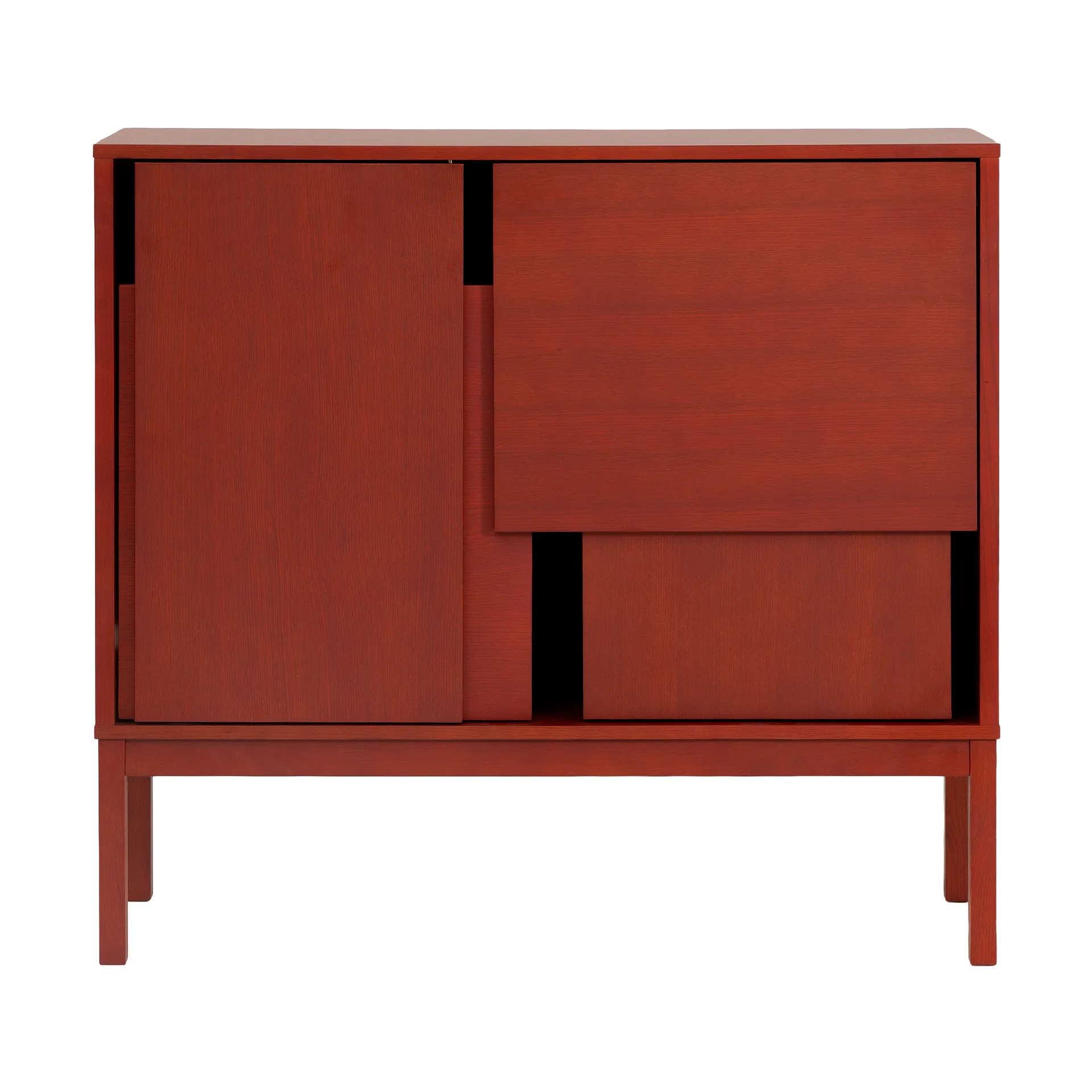 Layer dressoir, Rood, 120x110, met poten Design House Stockholm