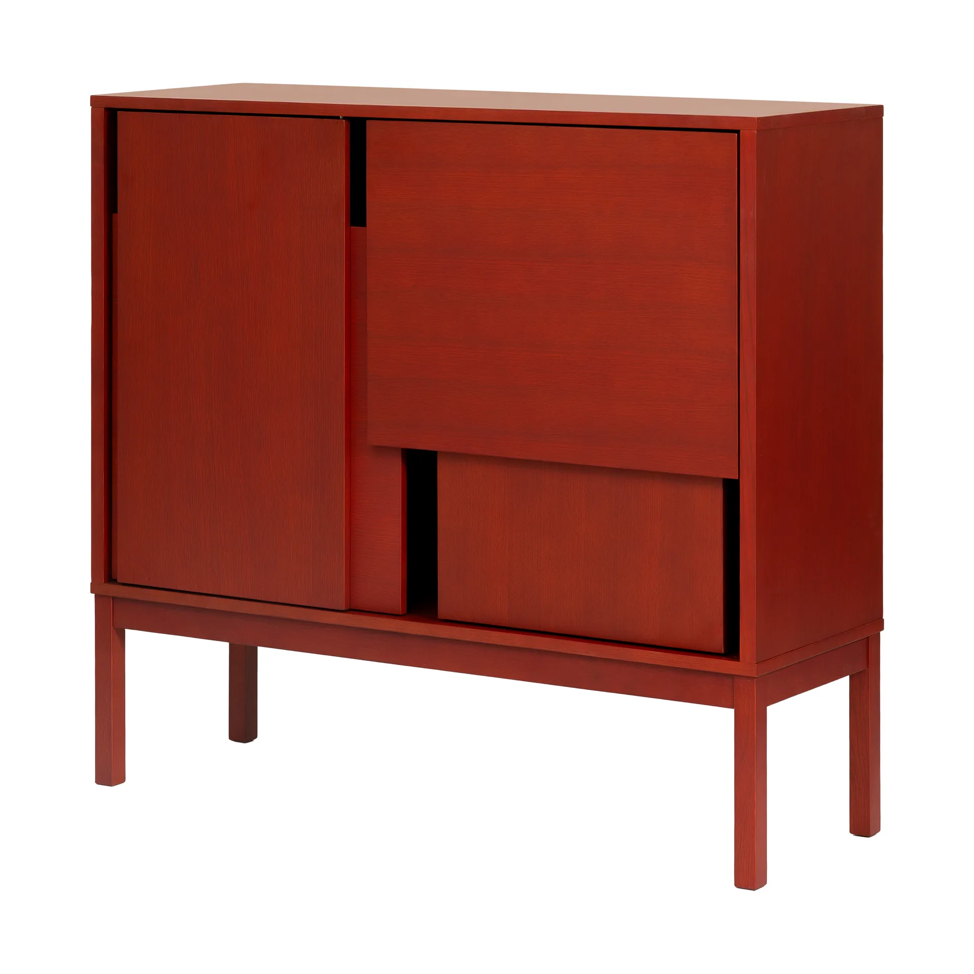 Layer dressoir, Rood, 120x110, met poten Design House Stockholm