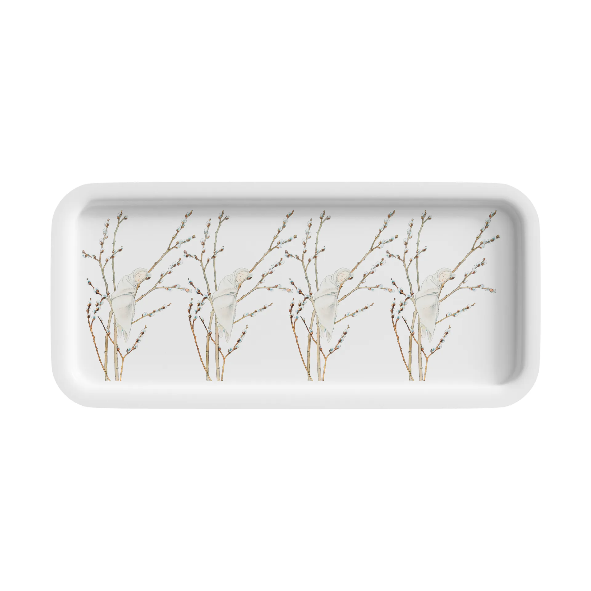 Little Willow dienblad 28x13 cm, Wit Design House Stockholm