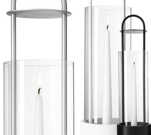 Lotus windlicht, zwart Design House Stockholm
