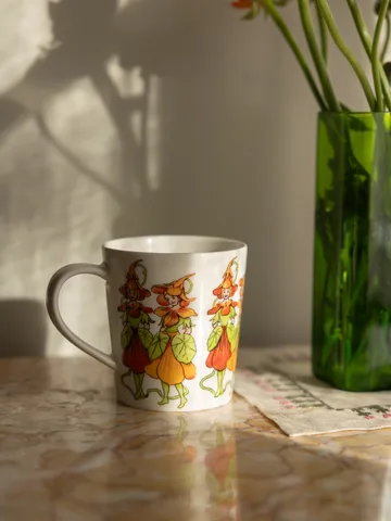 Nasturtium mok met oor40 cl - White - Design House Stockholm