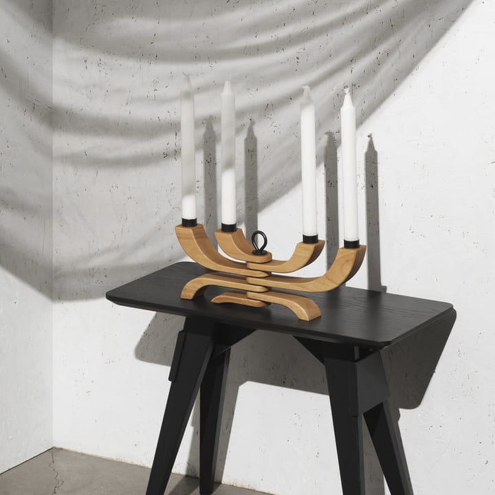 Nordic Light kaarsenhouder 4 armen, Eikenhout Design House Stockholm