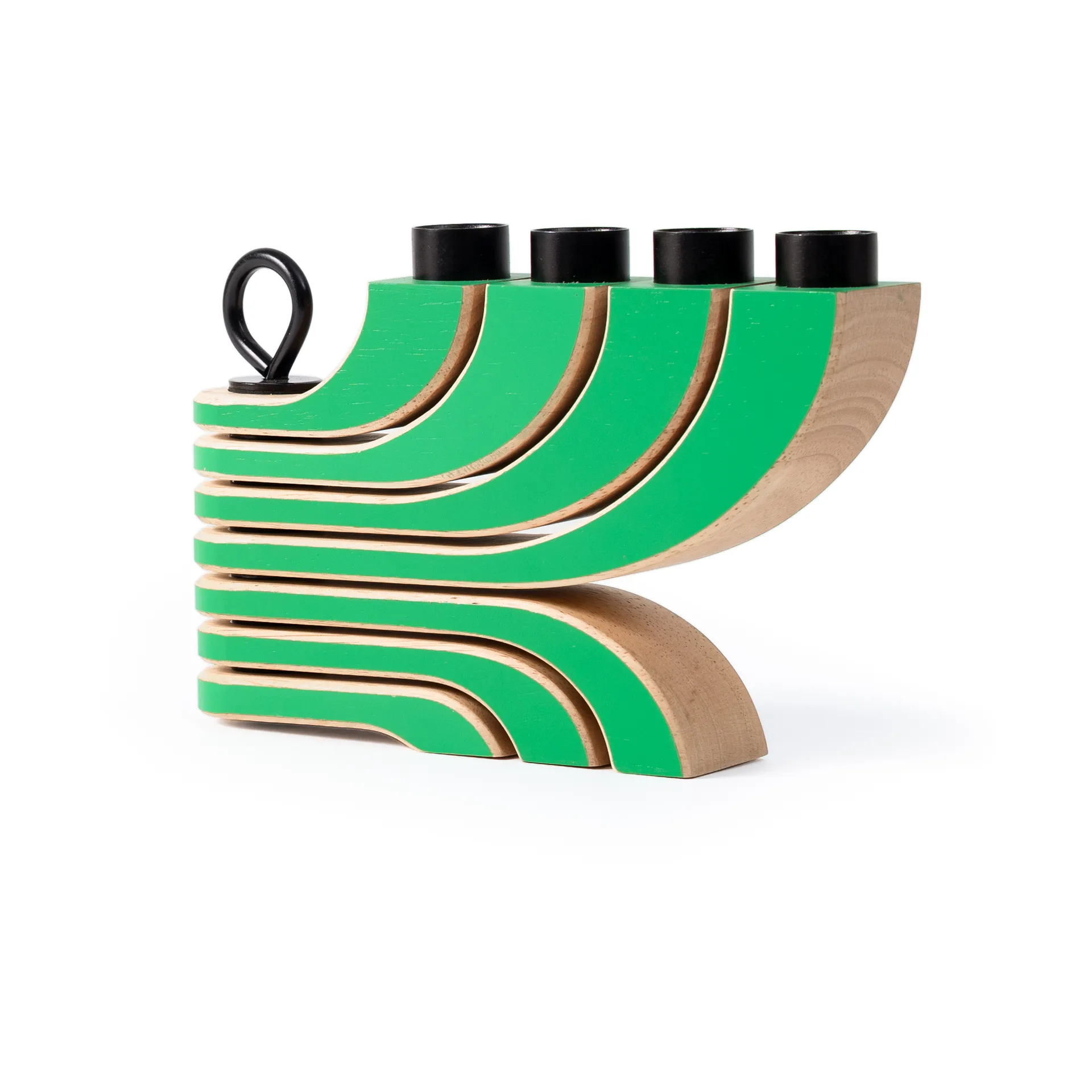 Nordic Light kaarsenhouder 4 armen, Groen Design House Stockholm