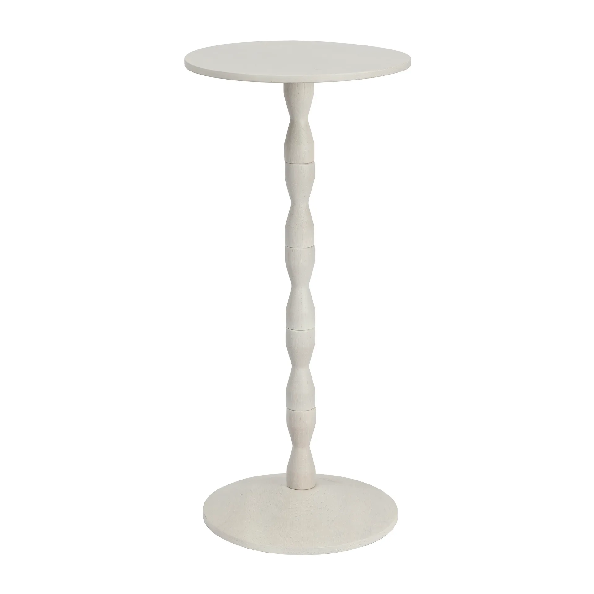 Pedestal tafel Ø31x67,5 cm, Stained white grey Design House Stockholm